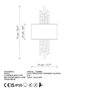 Opviq Axıs - 15111 Lámpara de Pared Dorado y Blanco